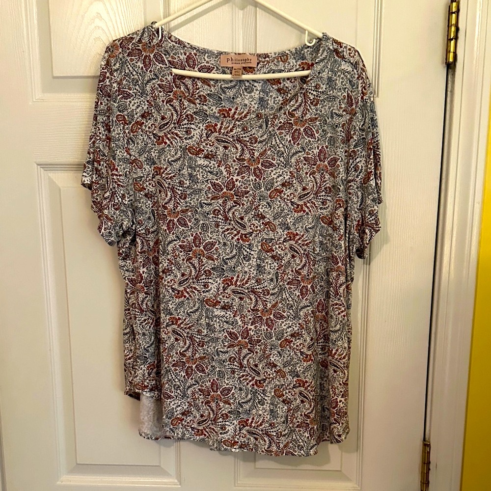 Philosophy Multicolor Paisley Blouse